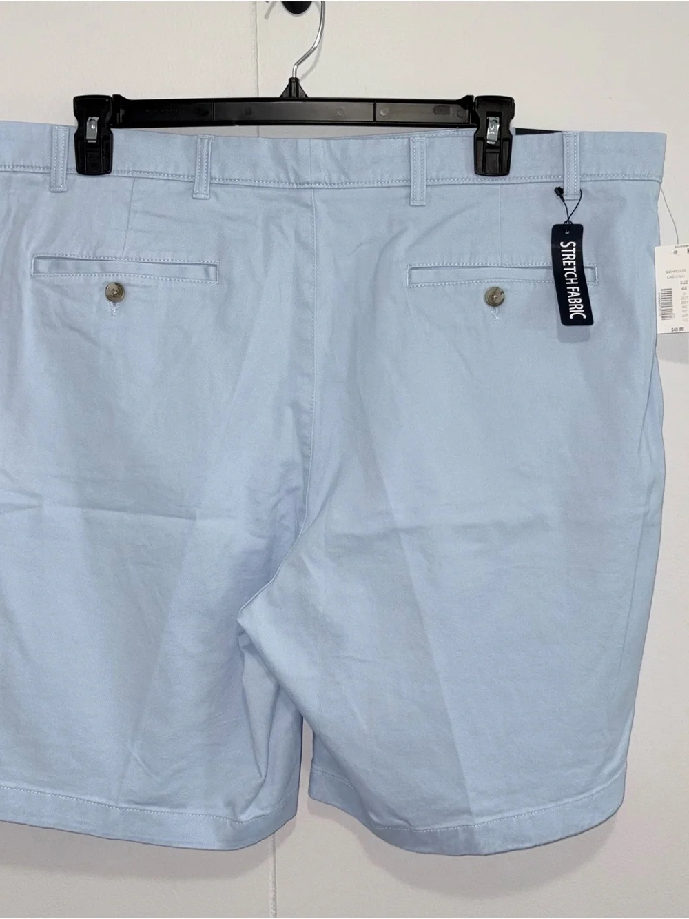 Roundtree & Yorke Mens Big & Tall Shorts 44 Cash Blu Classic Fit NWT